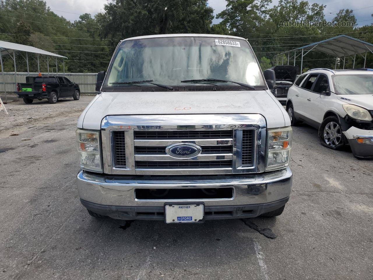 2010 Ford Econoline E350 Super Duty Wagon White vin: 1FBSS3BL5ADA56803