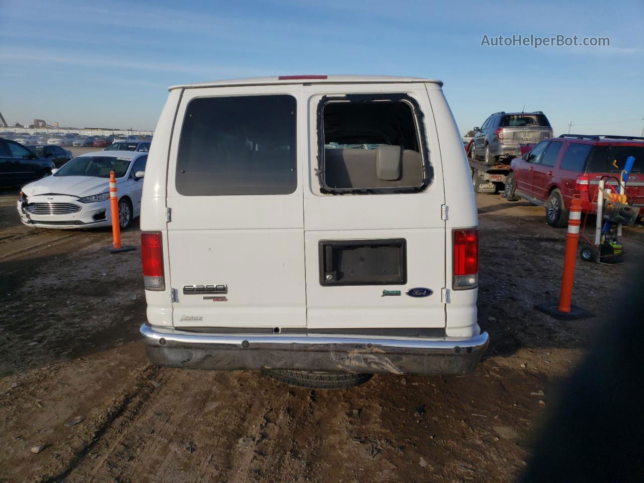 2012 Ford Econoline E350 Super Duty Wagon White vin: 1FBSS3BL6CDA11369