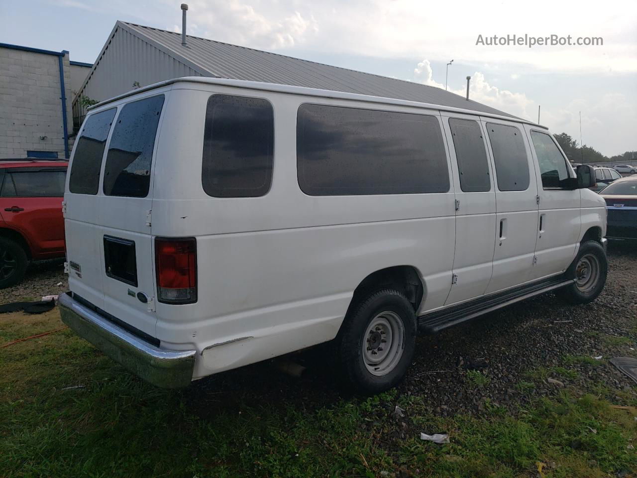 2012 Ford Econoline E350 Super Duty Wagon White vin: 1FBSS3BL6CDA88016