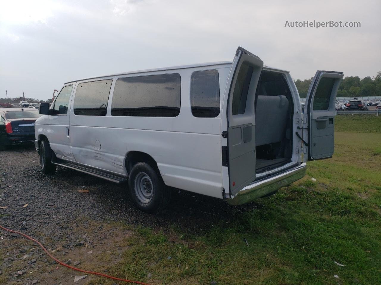 2012 Ford Econoline E350 Super Duty Wagon White vin: 1FBSS3BL6CDA88016