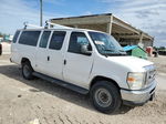 2012 Ford Econoline E350 Super Duty Wagon White vin: 1FBSS3BL7CDA04141