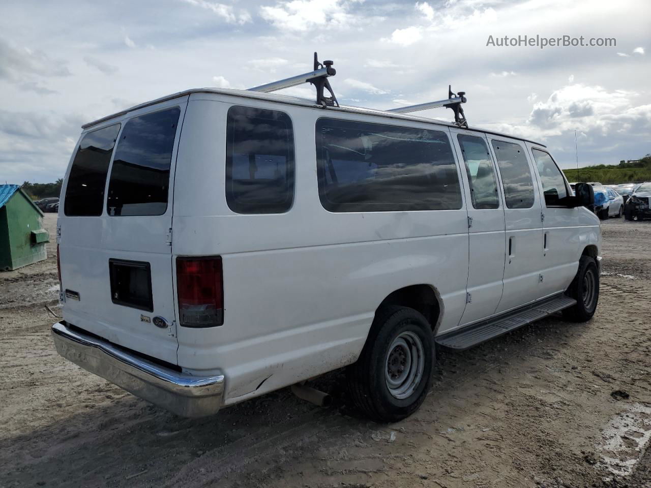 2012 Ford Econoline E350 Super Duty Wagon White vin: 1FBSS3BL7CDA04141