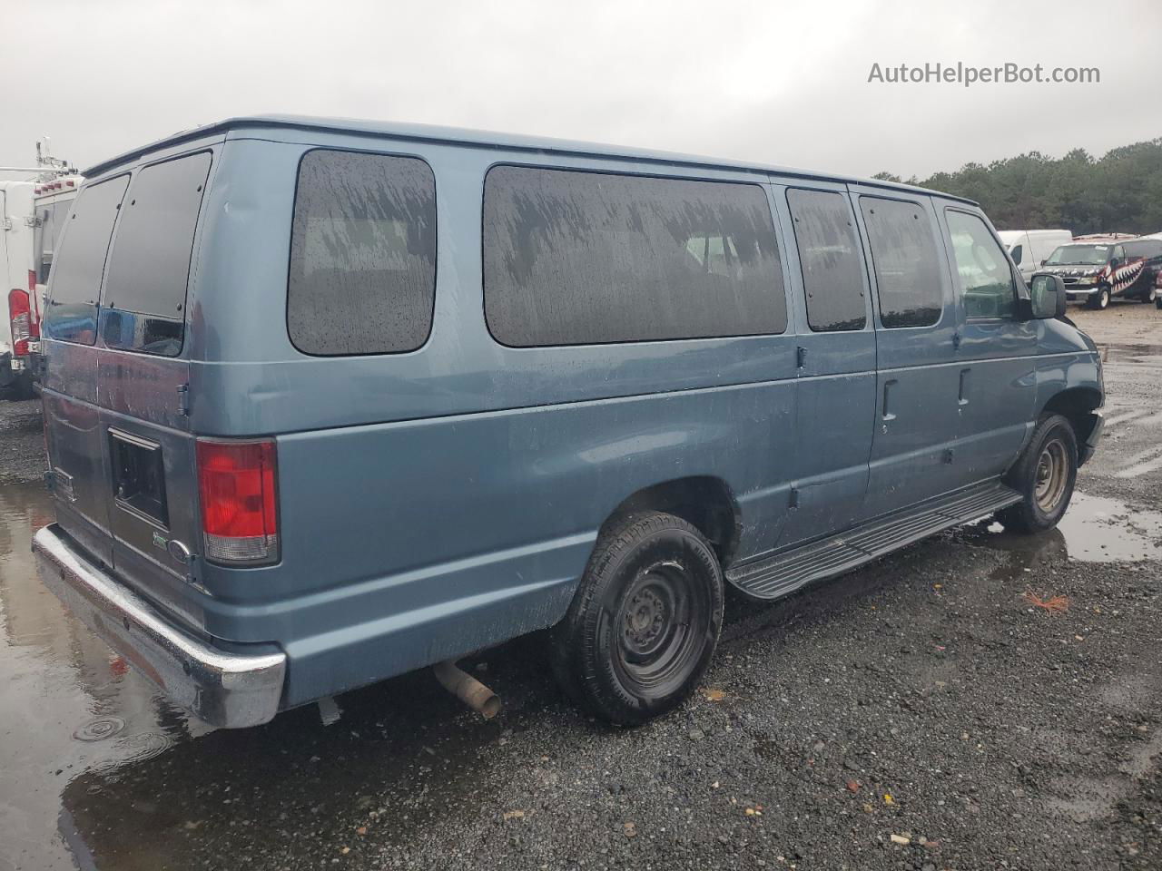 2013 Ford Econoline E350 Super Duty Wagon Blue vin: 1FBSS3BL7DDA70867