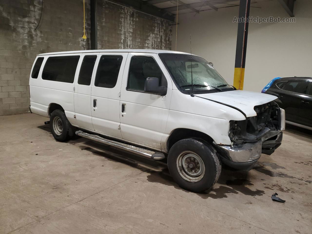 2010 Ford Econoline E350 Super Duty Wagon White vin: 1FBSS3BL8ADA03089