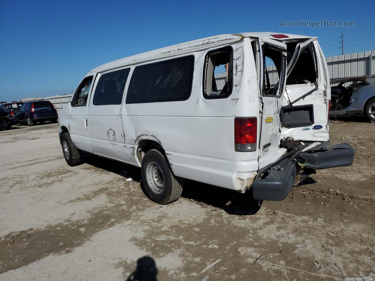 2012 Ford Econoline E350 Super Duty Wagon White vin: 1FBSS3BL8CDA99227