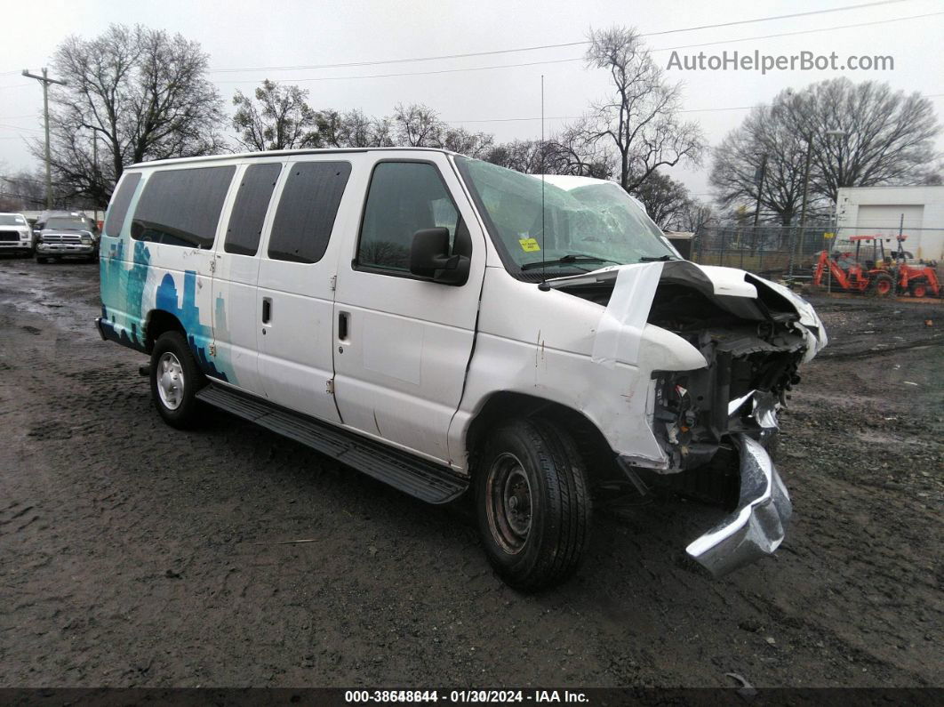 2013 Ford E-350 Super Duty Xlt White vin: 1FBSS3BL8DDB14522