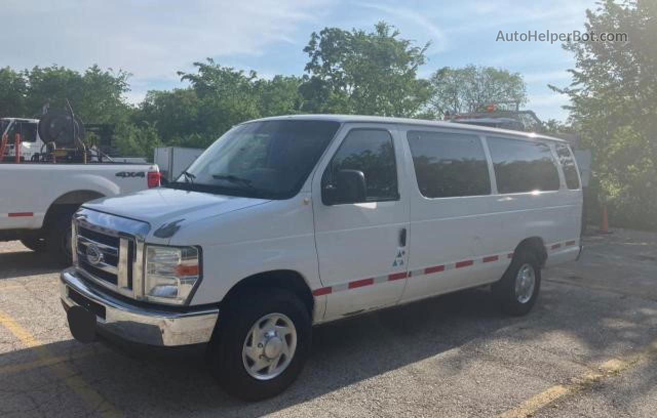 2013 Ford Econoline E350 Super Duty Wagon White vin: 1FBSS3BL9DDA71325