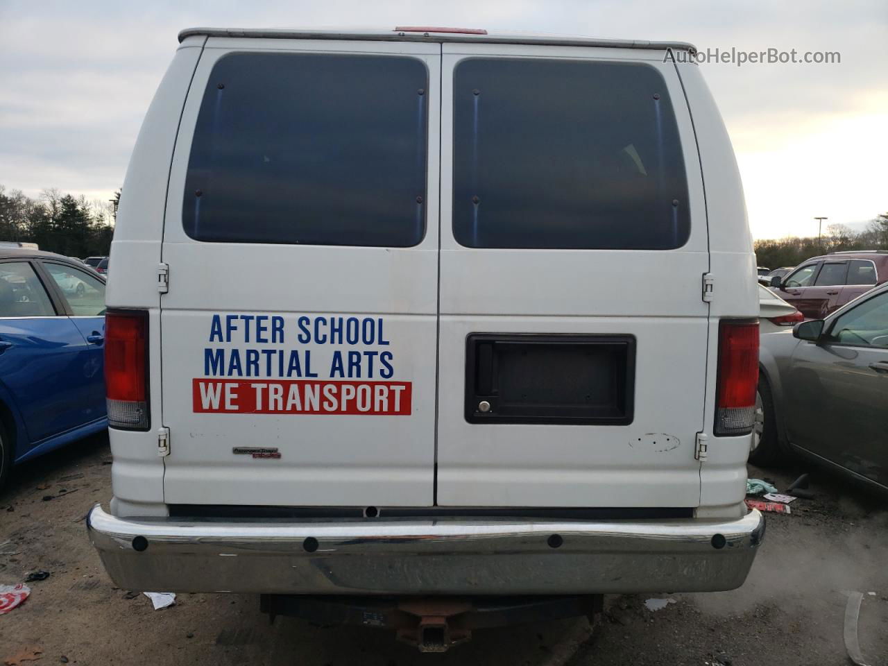 2012 Ford Econoline E350 Super Duty Wagon White vin: 1FBSS3BLXCDA89640