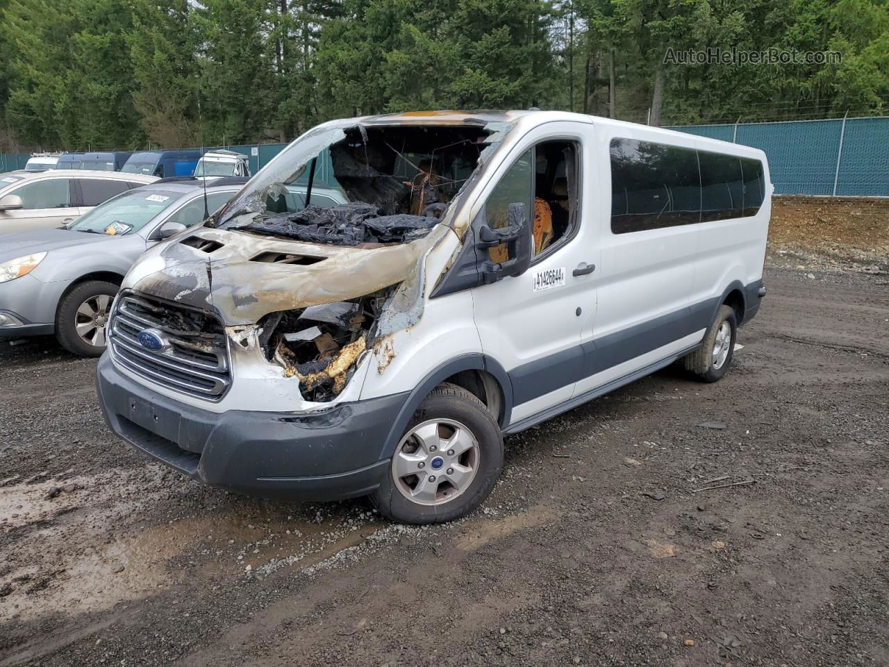 2018 Ford Transit T-350 White vin: 1FBZX2YG9JKA80893