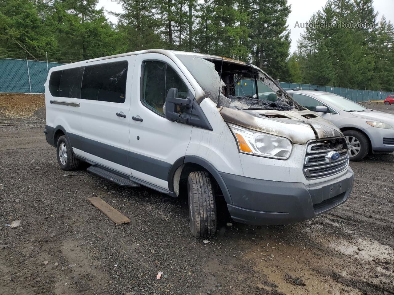 2018 Ford Transit T-350 White vin: 1FBZX2YG9JKA80893