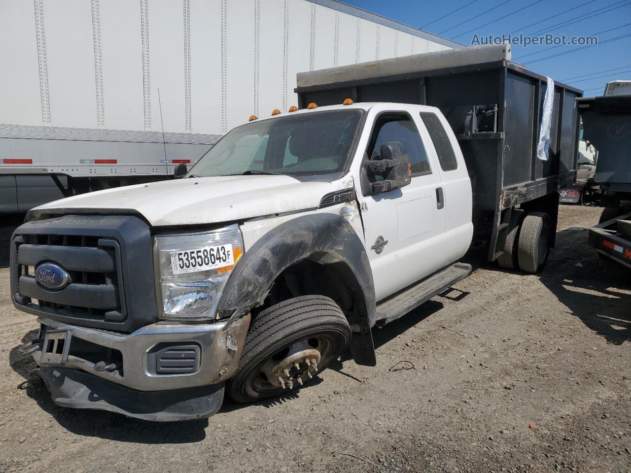 2015 Ford F550 Super Duty White vin: 1FD0X5GT6FED20181