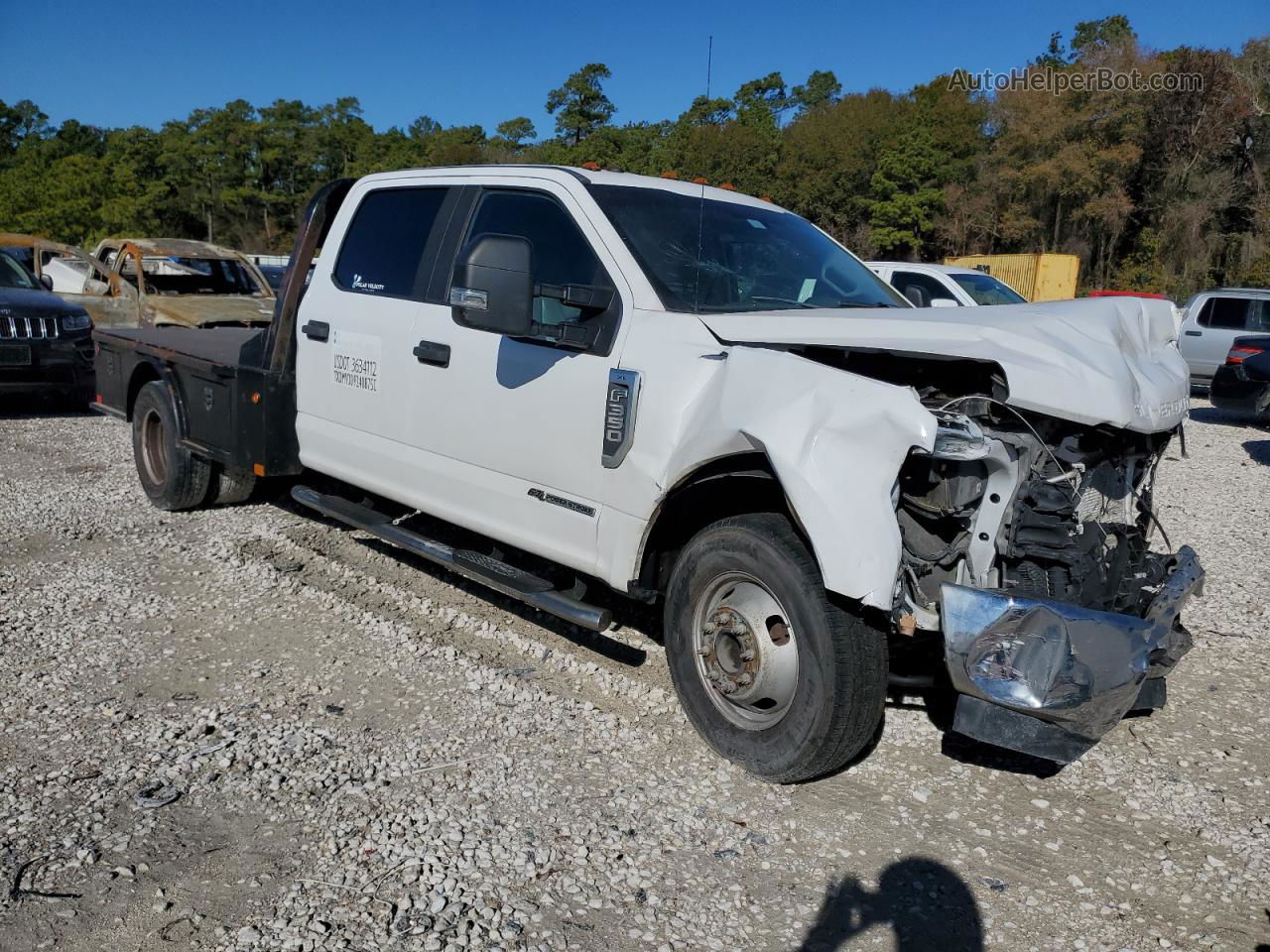 2019 Ford F350 Super Duty White vin: 1FD8W3GT3KEC96751