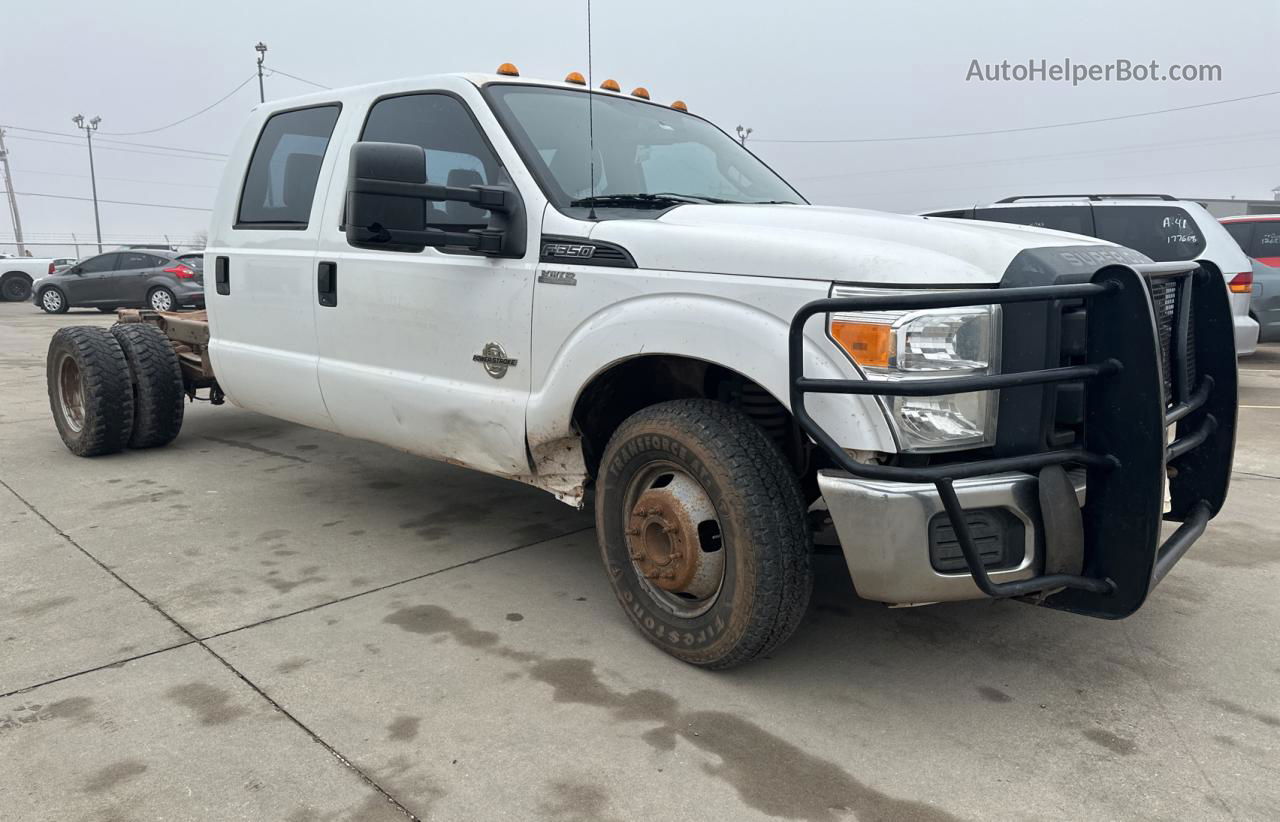 2014 Ford F350 Super Duty White vin: 1FD8W3GT6EEB62319