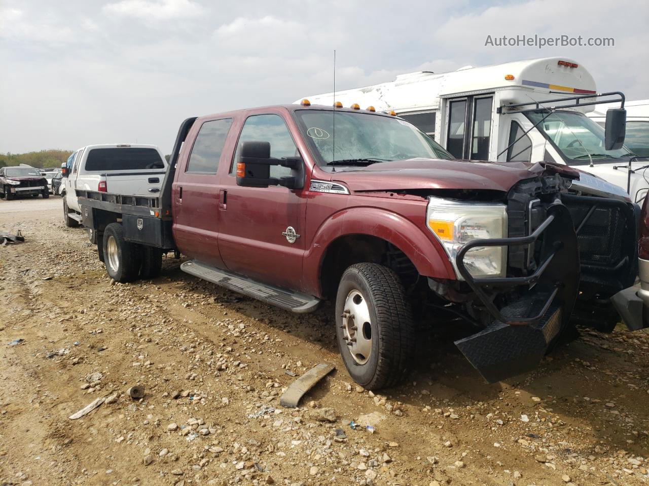 2016 Ford F350 Super Duty Burgundy vin: 1FD8W3HT4GEB13671