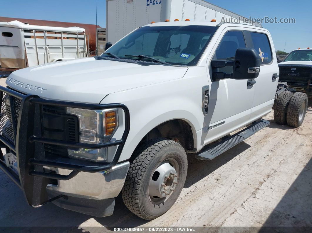 2019 Ford Super Duty F-350 Drw Xl/xlt/lariat White vin: 1FD8W3HT8KEC13720