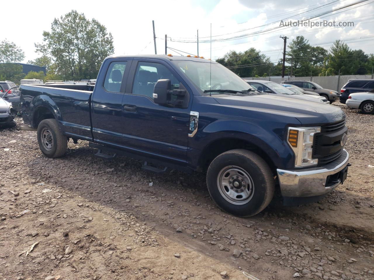 2019 Ford F350 Super Duty Синий vin: 1FD8X3A67KED55249