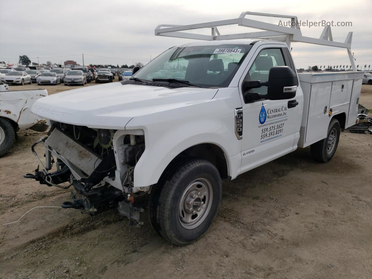 2020 Ford F250 Super Duty White vin: 1FDBF2A6XLEE34323