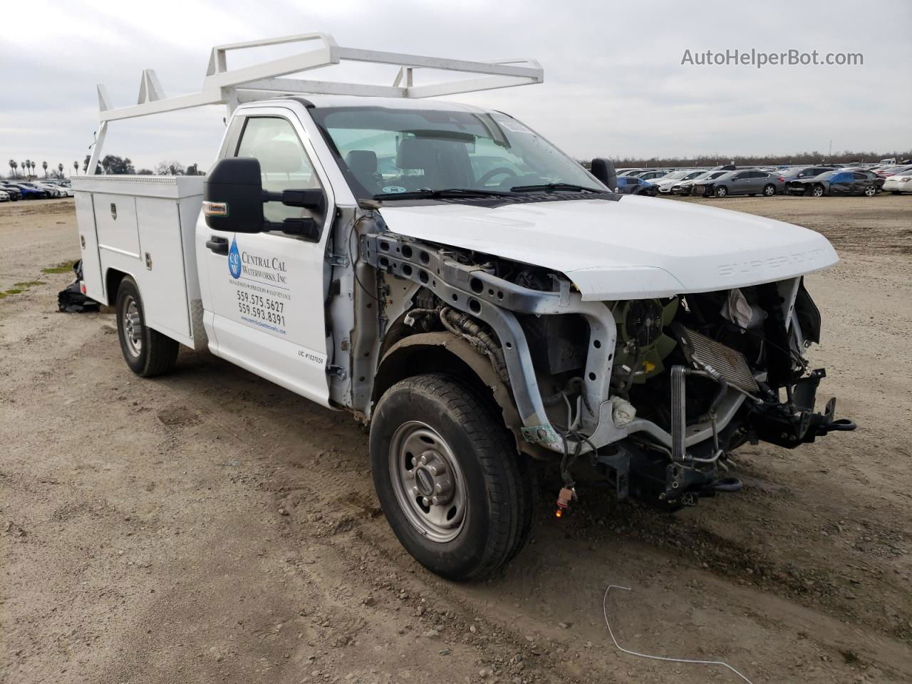 2020 Ford F250 Super Duty White vin: 1FDBF2A6XLEE34323