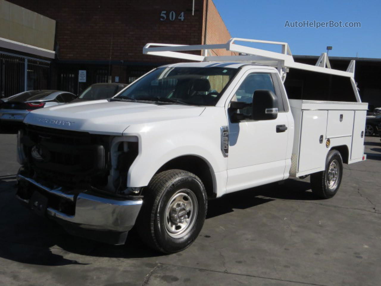 2020 Ford F250 Super Duty White vin: 1FDBF2A6XLEE34323