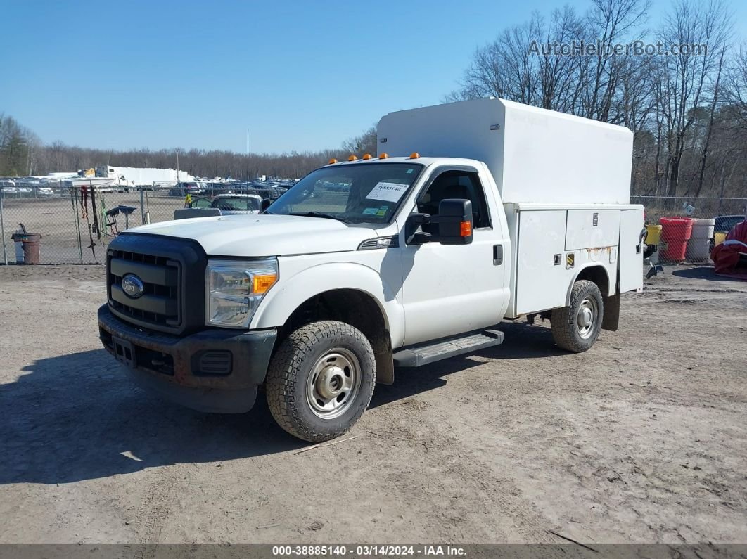 2014 Ford F-350 Chassis Xl White vin: 1FDBF3F67EEA55488