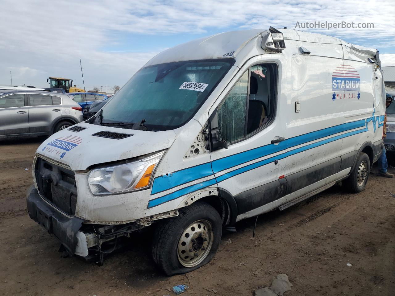 2020 Ford Transit T-250 White vin: 1FDBR2CG3LKB02268