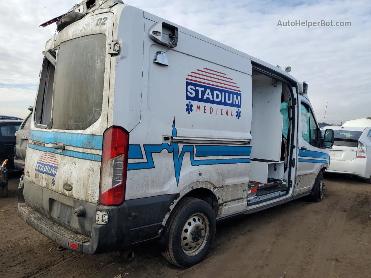 2020 Ford Transit T-250 White vin: 1FDBR2CG3LKB02268