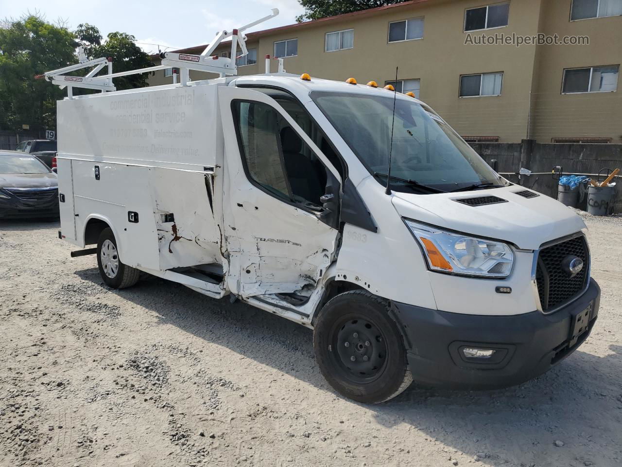 2020 Ford Transit T-350 White vin: 1FDBW5P80LKA50806