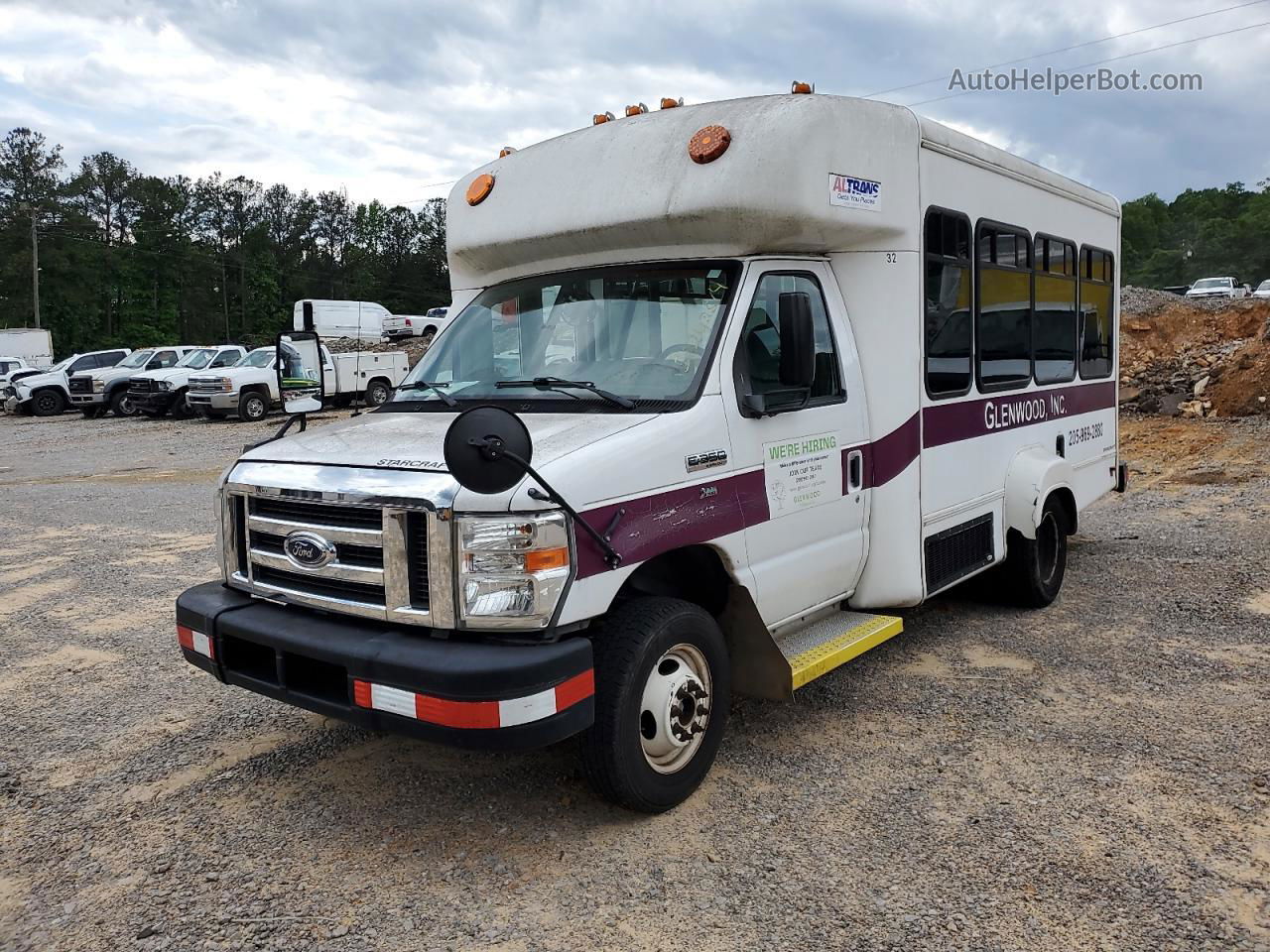 2012 Ford Econoline E350 Super Duty Cutaway Van White vin: 1FDEE3FL5CDB11114