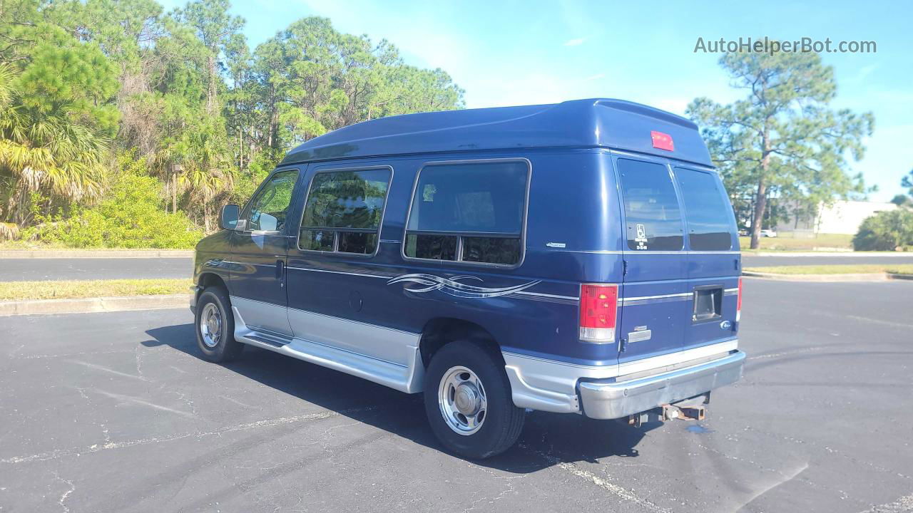 2008 Ford Econoline E250 Van Blue vin: 1FDNE24L48DB34985