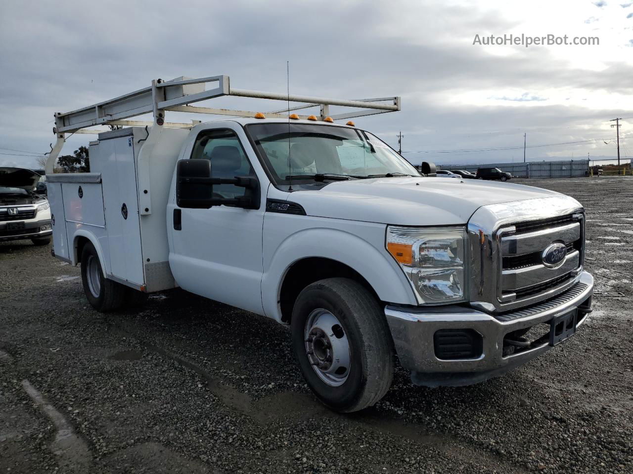 2014 Ford F350 Super Duty White vin: 1FDRF3G61EEA17462