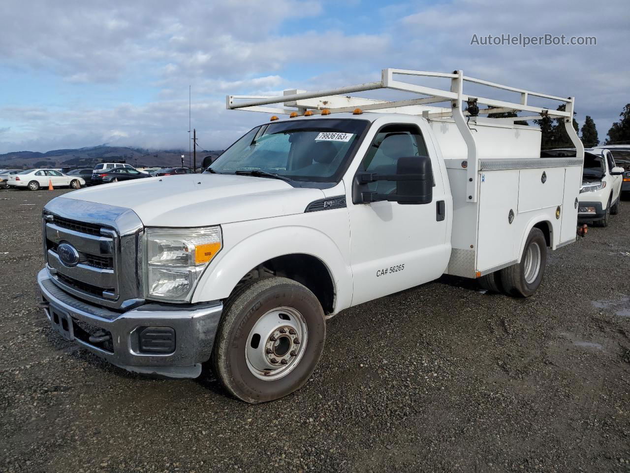 2014 Ford F350 Super Duty White vin: 1FDRF3G61EEA17462