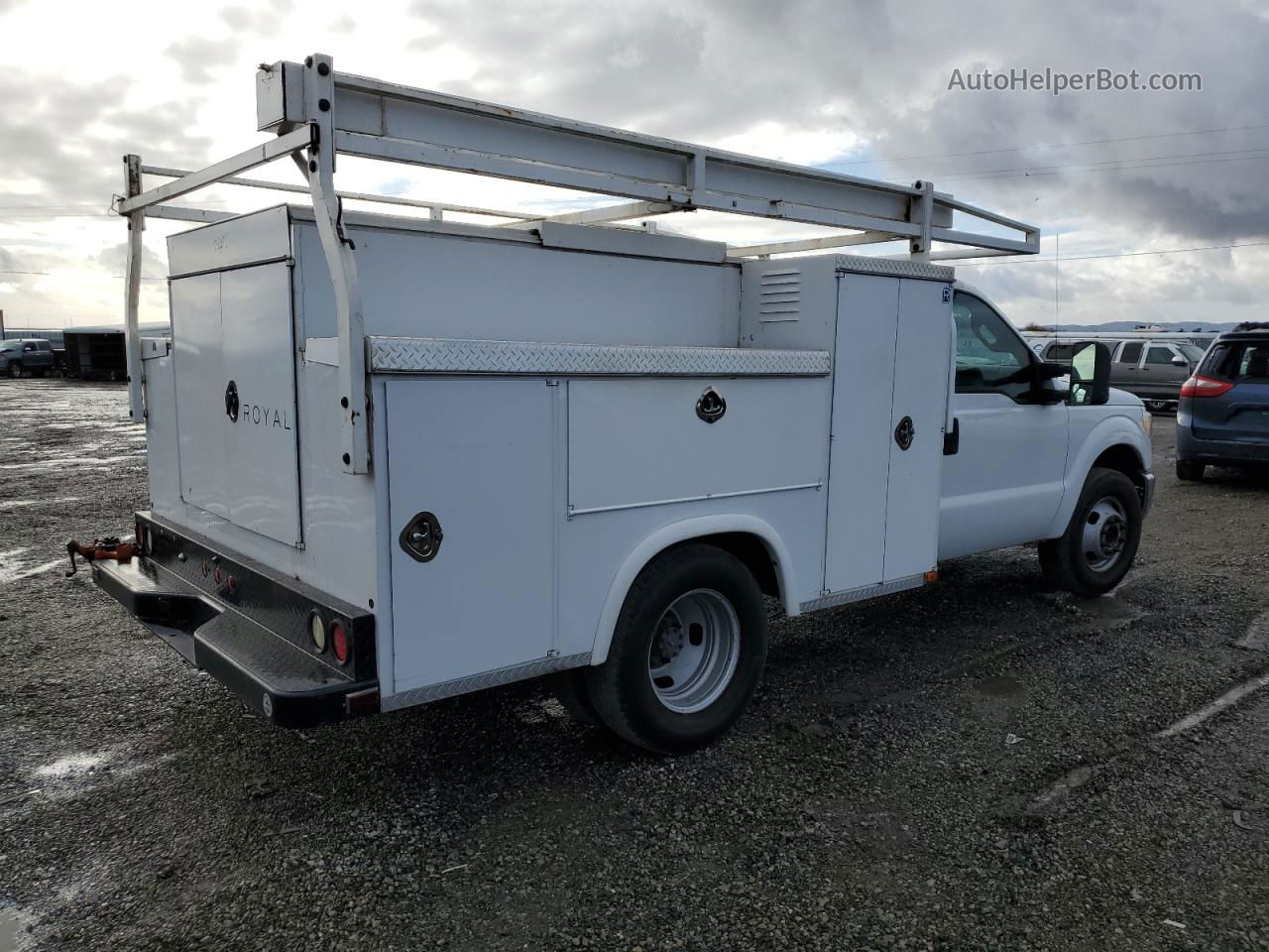 2014 Ford F350 Super Duty White vin: 1FDRF3G61EEA17462