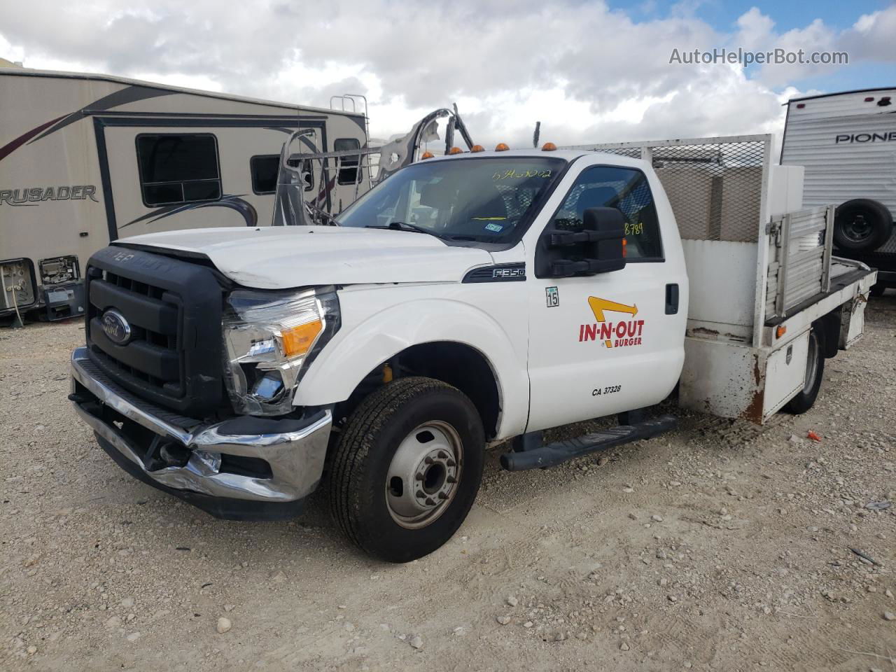 2016 Ford F350 Super Duty White vin: 1FDRF3G65GED00014