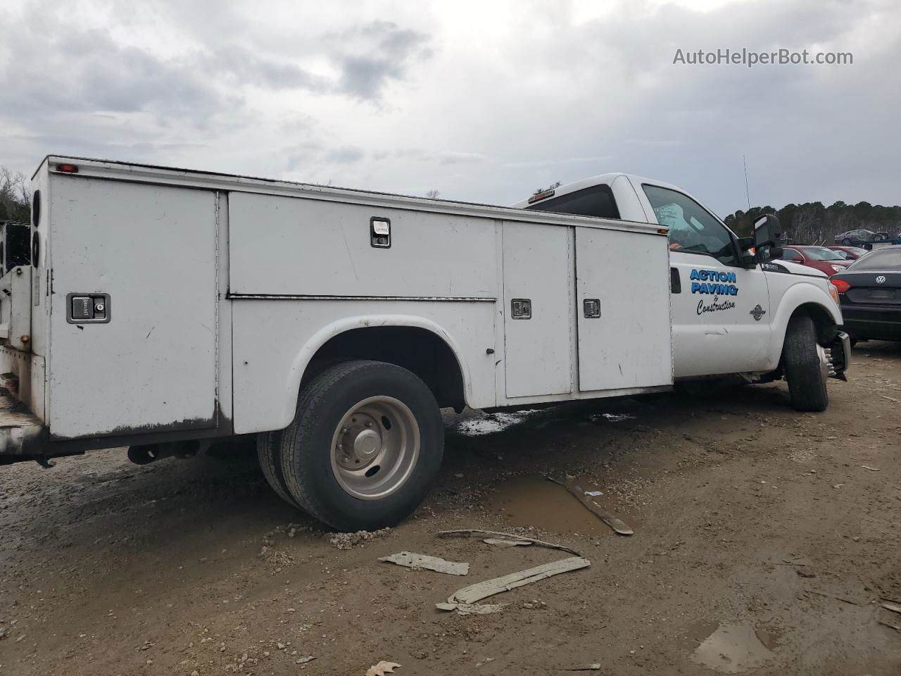 2014 Ford F350 Super Duty White vin: 1FDRF3GT6EEA80840