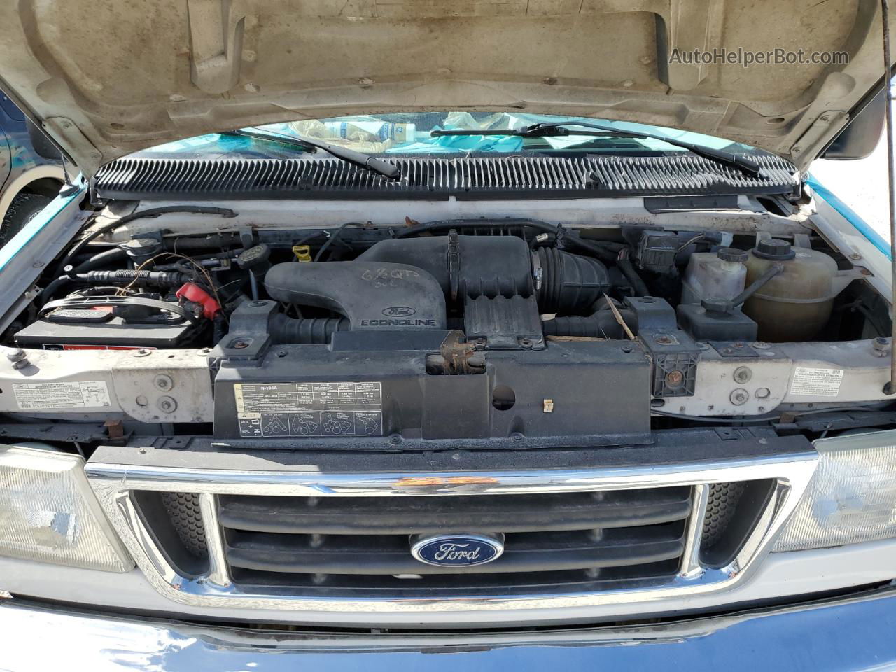 2007 Ford Econoline E350 Super Duty Cutaway Van Синий vin: 1FDSE35L97DA73297