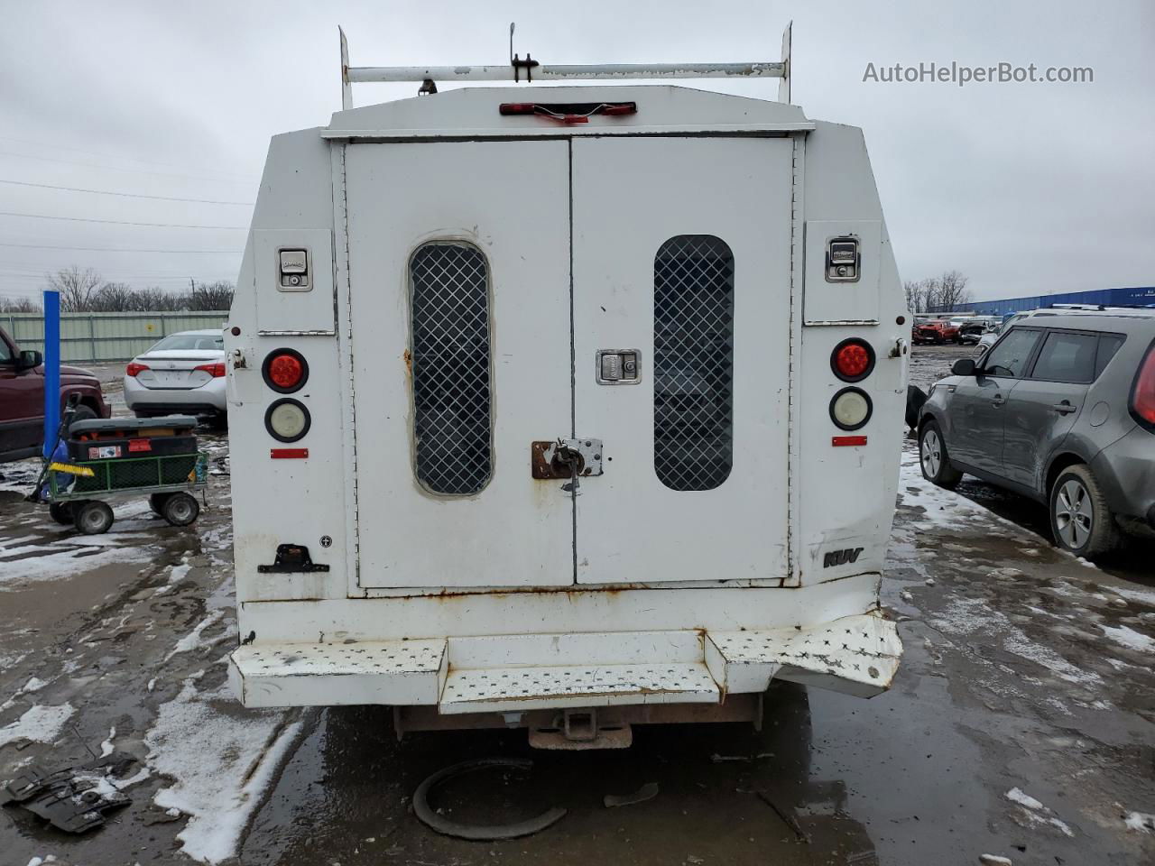 2008 Ford Econoline E350 Super Duty Cutaway Van White vin: 1FDSE35L98DA09021