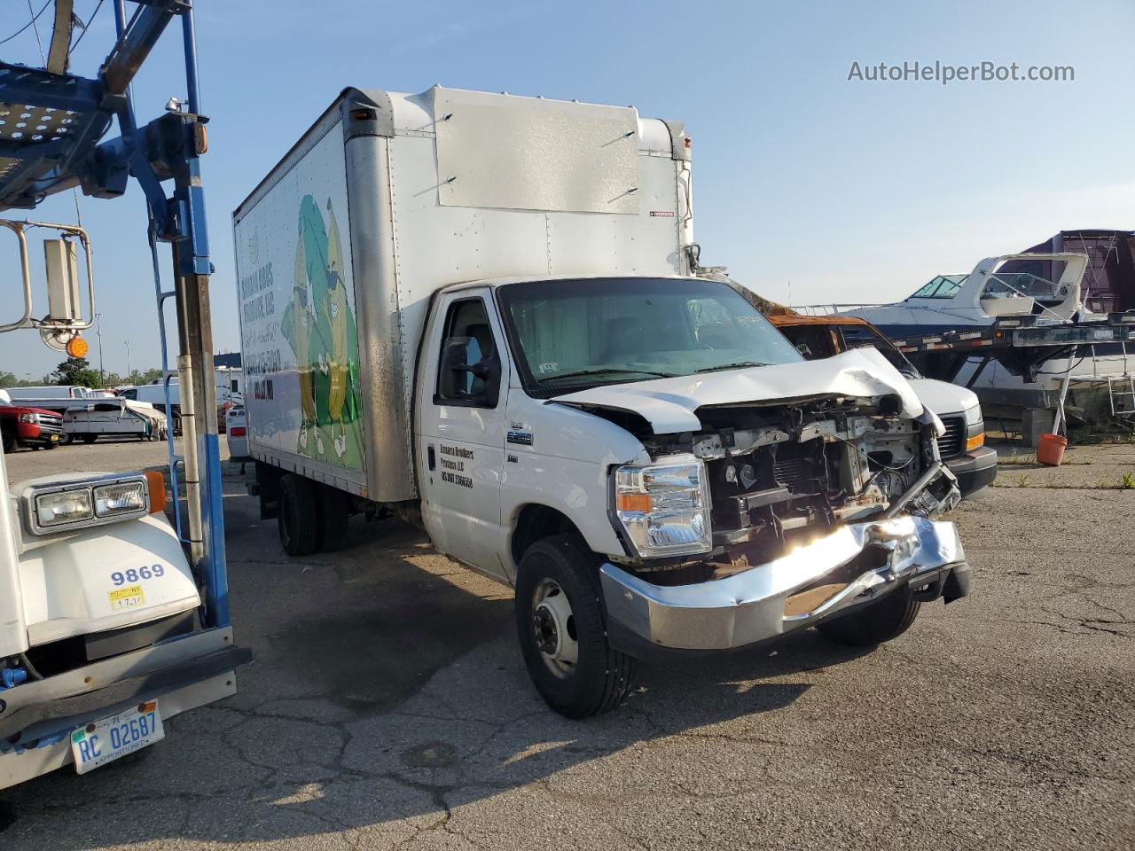 2010 Ford Econoline E350 Super Duty Cutaway Van White vin: 1FDSE3FL6ADA11975