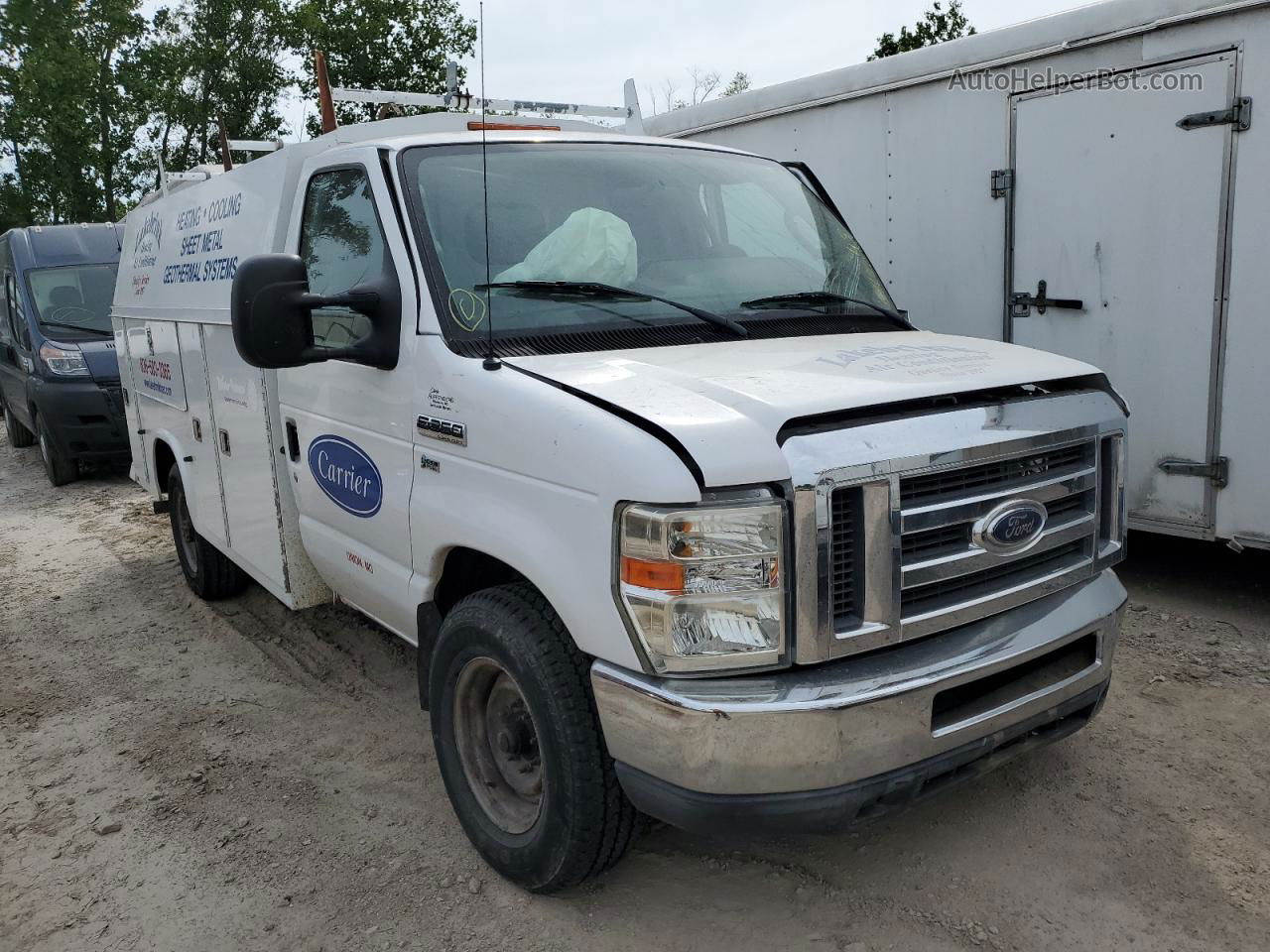 2010 Ford Econoline E350 Super Duty Cutaway Van White vin: 1FDSE3FL7ADA62627