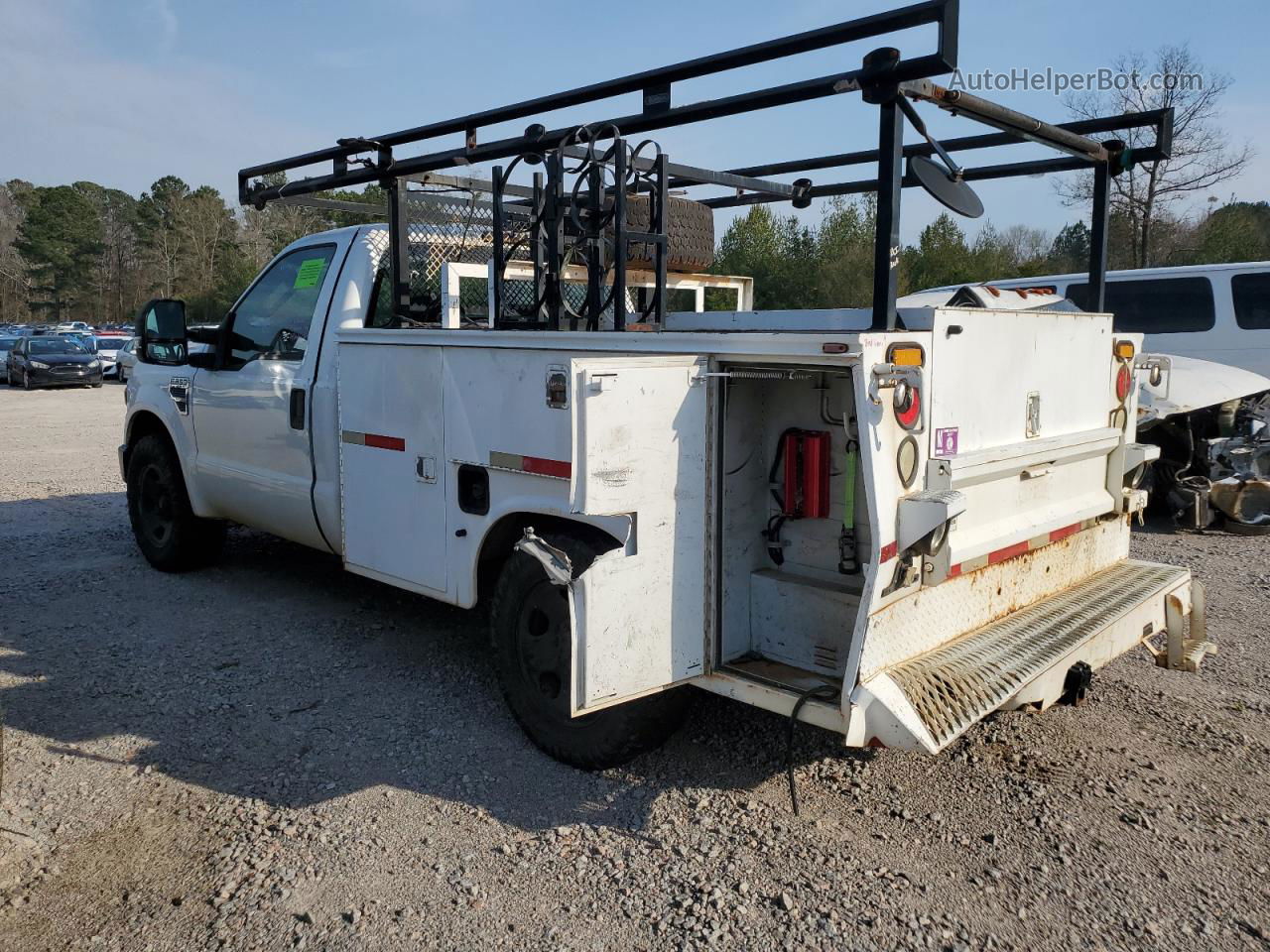 2008 Ford F350 Srw Super Duty White vin: 1FDSF30588EE05103