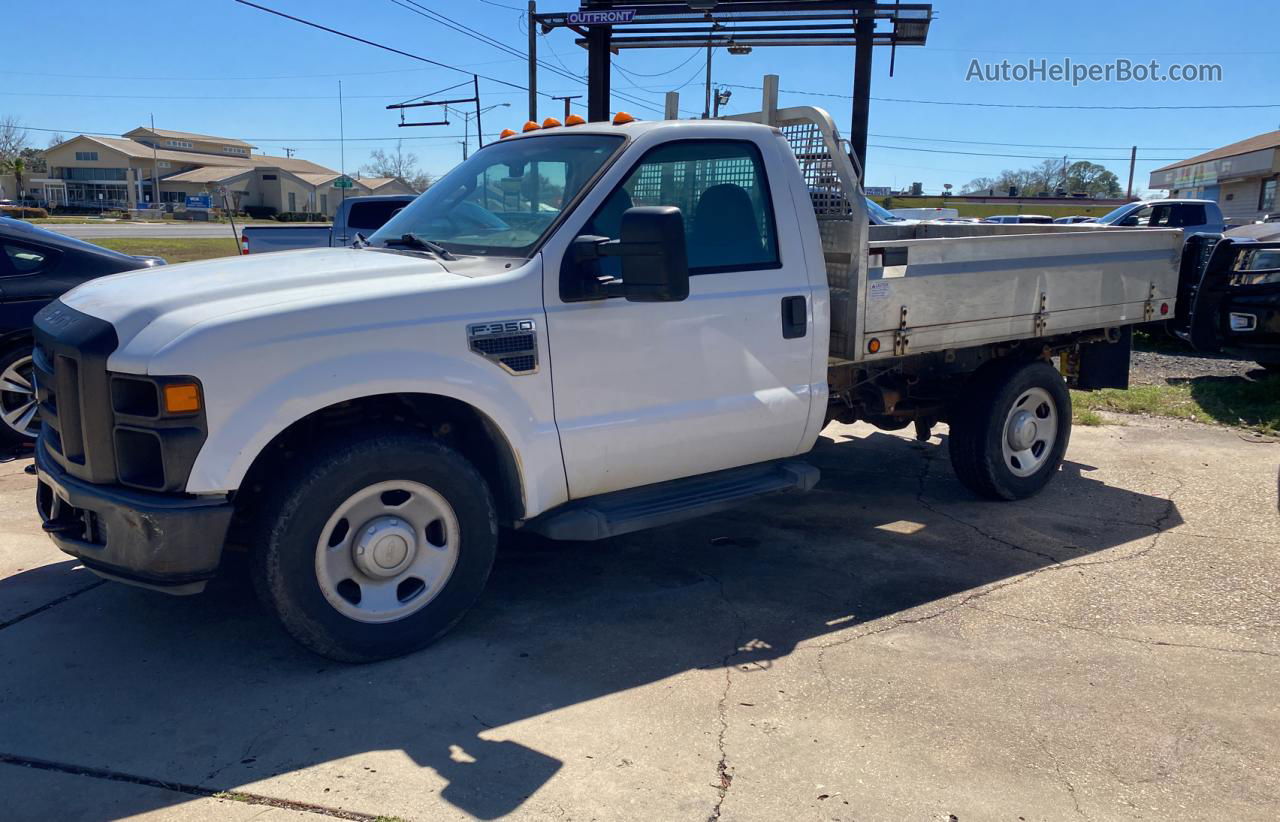 2008 Ford F350 Srw Super Duty White vin: 1FDSF34508EC04550