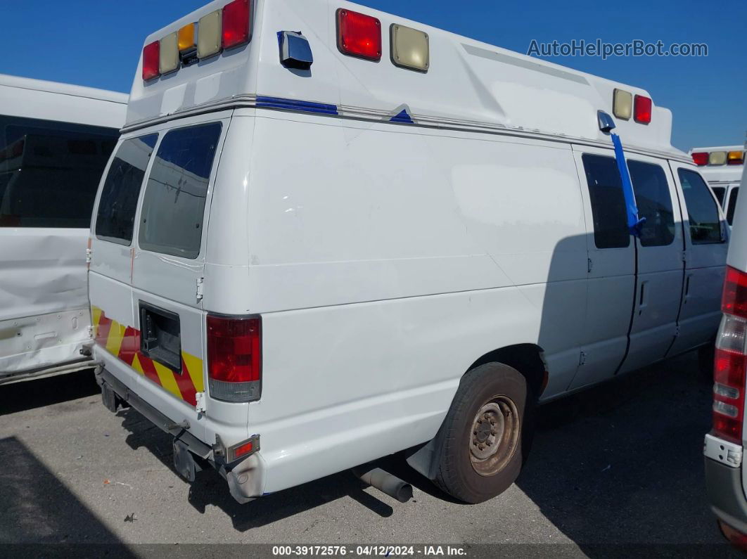 2008 Ford Econoline E350 Super Duty Van White vin: 1FDSS34P58DB59110