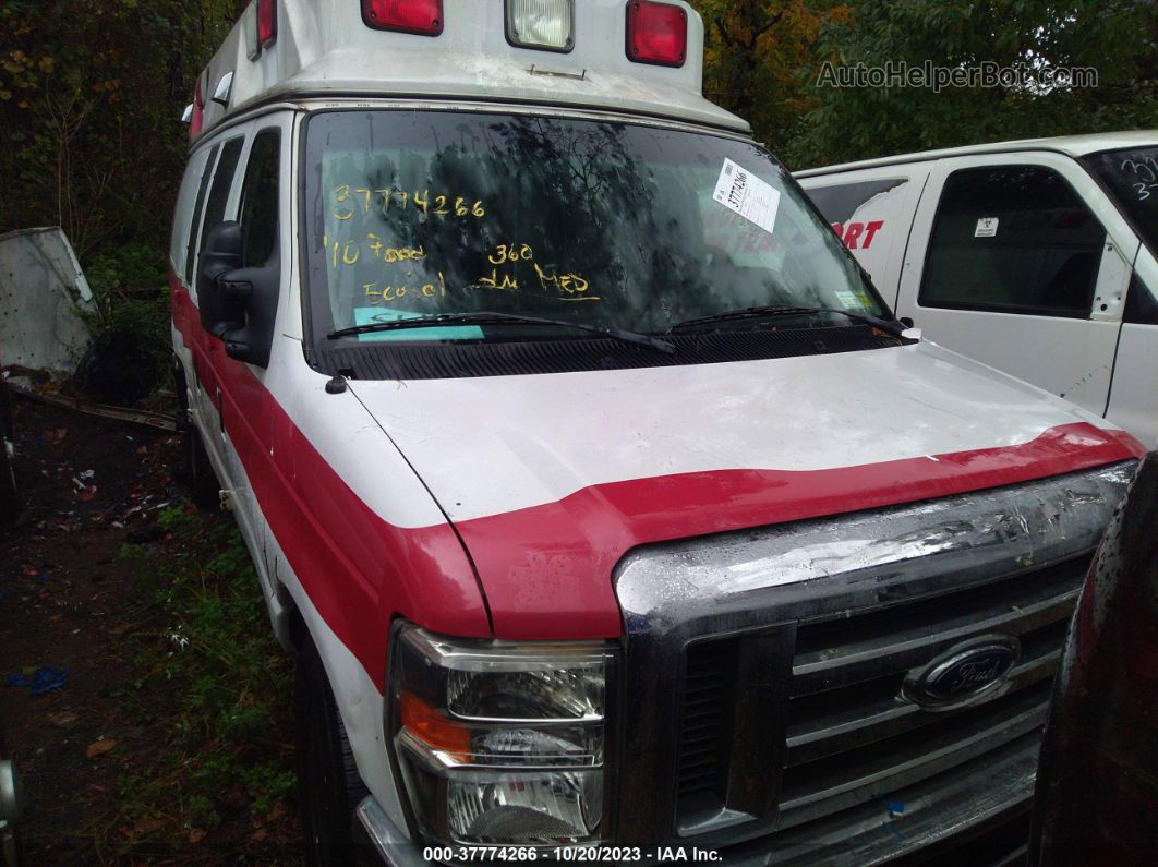 2010 Ford Econoline Cargo Van Commercial White vin: 1FDSS3EP6ADA36162