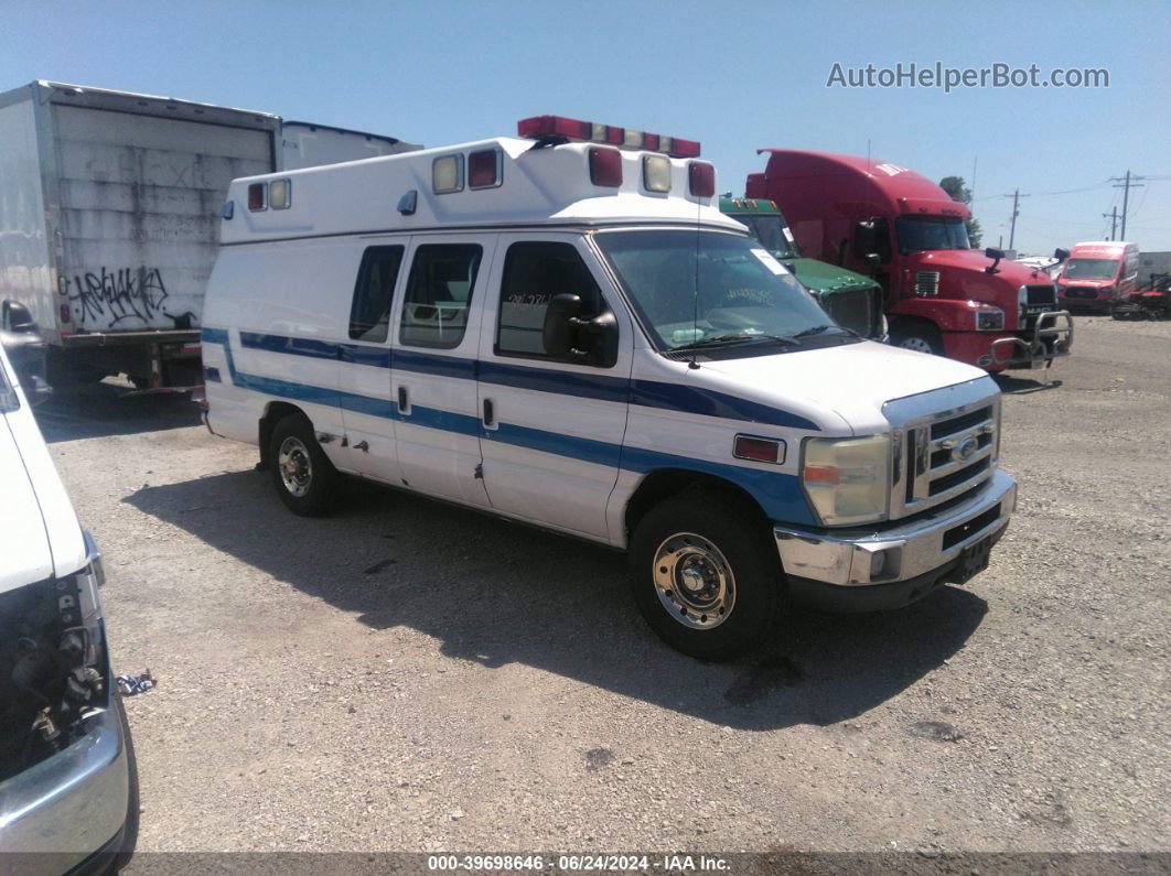 2010 Ford Econoline E350 Super Duty Van White vin: 1FDSS3ES4ADA48783