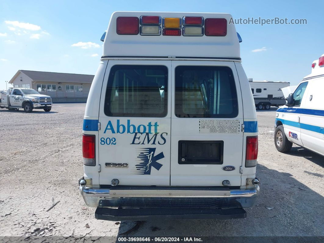 2010 Ford Econoline E350 Super Duty Van White vin: 1FDSS3ES4ADA48783