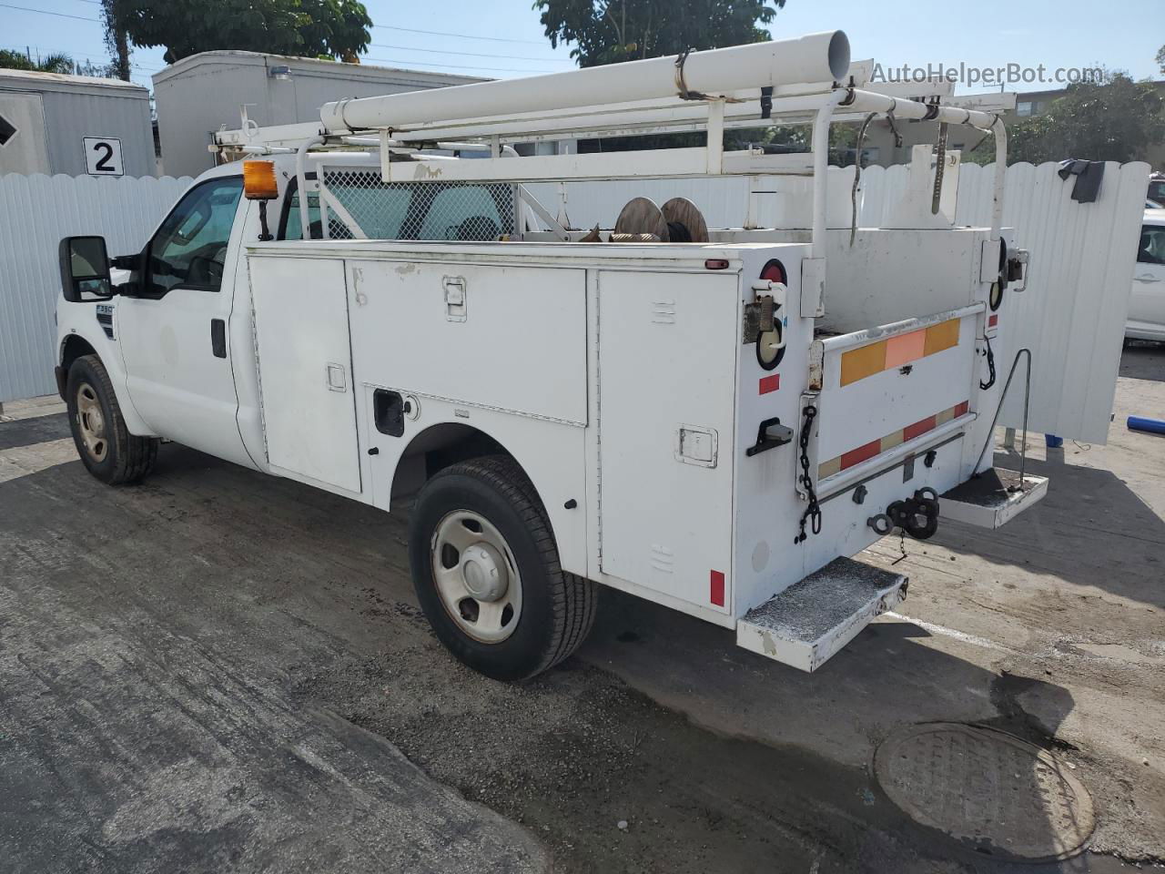 2008 Ford F350 Srw Super Duty White vin: 1FDWF30548EC54696