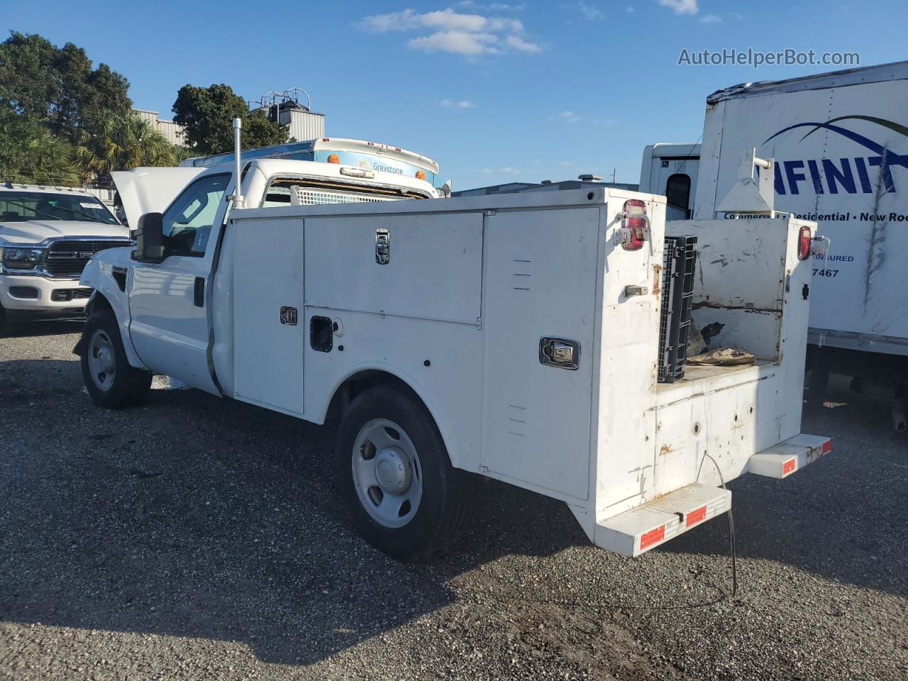 2008 Ford F350 Srw Super Duty White vin: 1FDWF30578EC94335