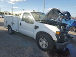 2008 Ford F350 Srw Super Duty White vin: 1FDWF30578EC94335