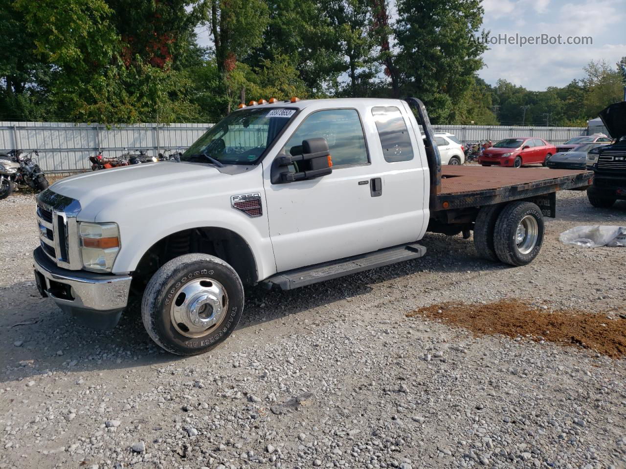 2008 Ford F350 Super Duty Белый vin: 1FDWX37R68EC33886