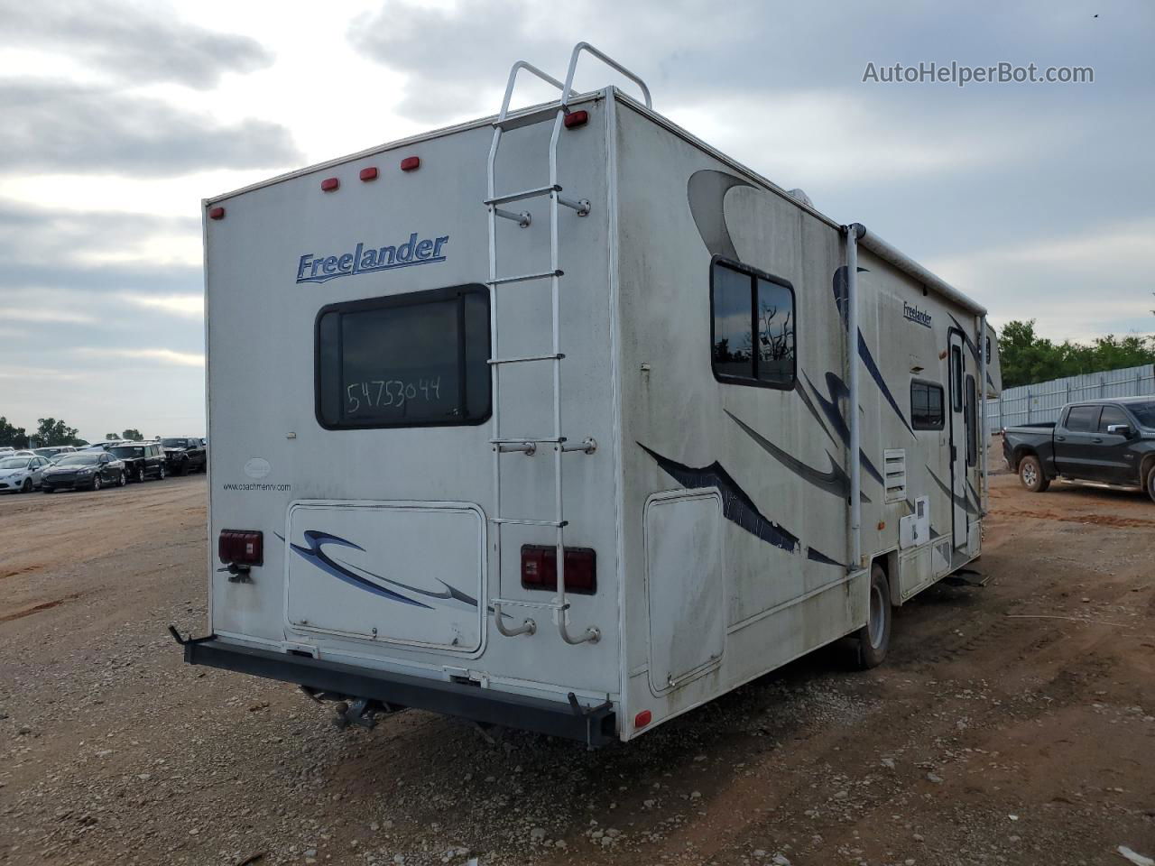 2008 Ford Econoline E450 Super Duty Cutaway Van White vin: 1FDXE45S57DA12838