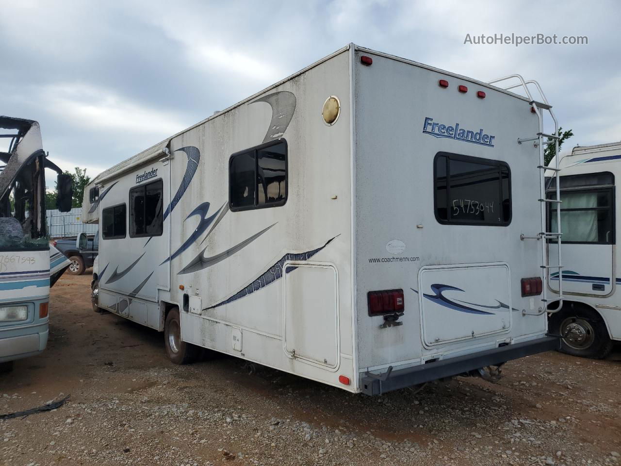 2008 Ford Econoline E450 Super Duty Cutaway Van White vin: 1FDXE45S57DA12838